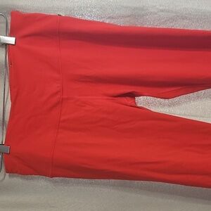 Women's Red High-Waisted Pants Size XL